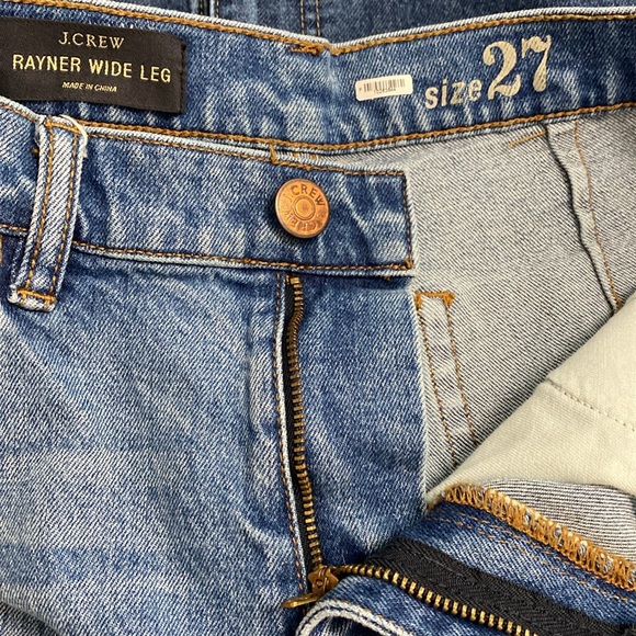 J Crew Rayner Wide Leg High Rise Cropped Jeans Size 27 - Picture 7 of 10